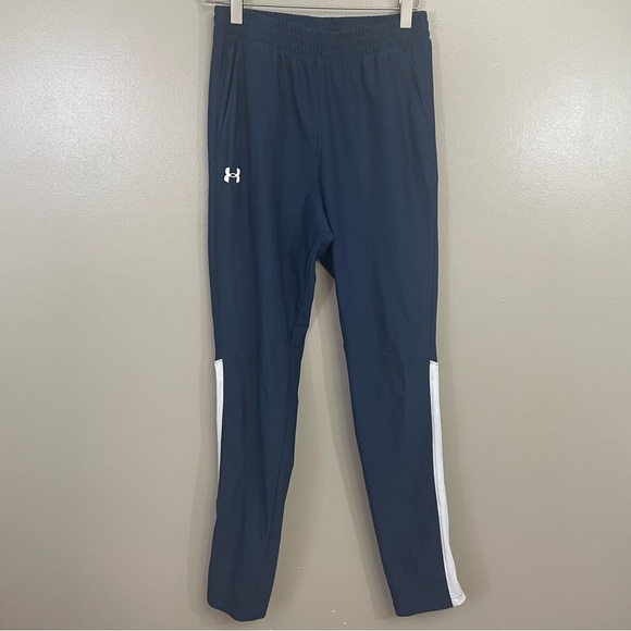 Under Armour Other - Under Armour men’s size small vital woven track athletic pants navy fitted